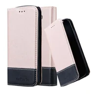 Etui i futerały do telefonów - Cadorabo Etui do LG G2 MINI w kolorze ROSE GOLD BLACK Etui na telefon komórkowy z zapięciem magnetycznym, funkcją podstawki i miejscem na kartę Etui Etui ochronne Etui Book Flap Style - miniaturka - grafika 1