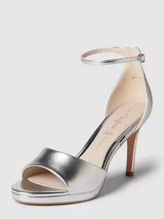 Sandały damskie - Sandały z efektem metalicznym model ‘RONJA’ - grafika 1