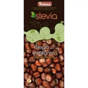 Torras Czekolada gorzka z orzechami laskowymi 125 g Stevia - Czekolada - miniaturka - grafika 1