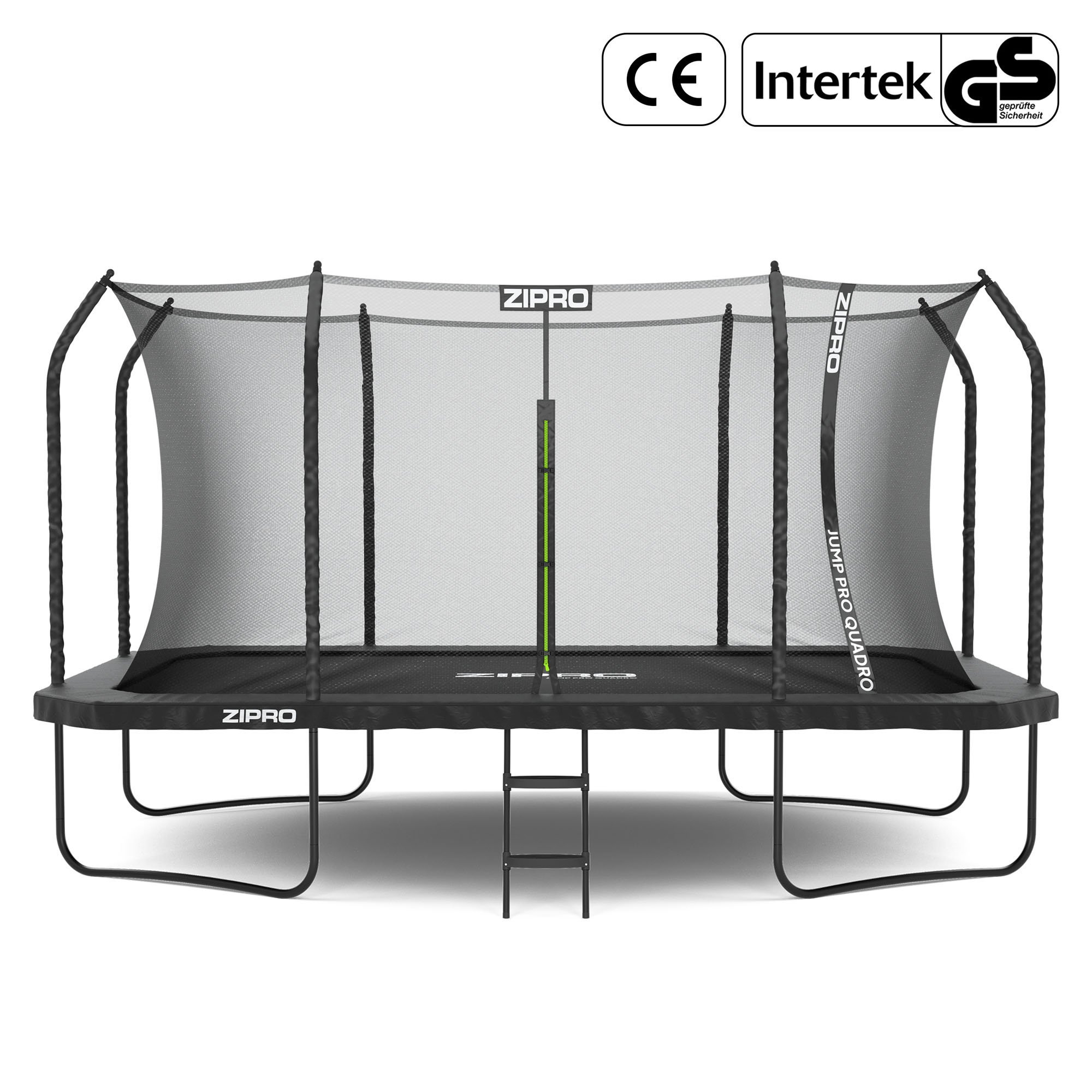 Zipro Trampolina ogrodowa Jump Pro Quadro z siatką wewnętrzną 427 x 244 cm