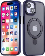 Etui i futerały do telefonów - Maxximus MX KICKSTAND MAGSAFE CIRCLE IPHONE 15 6.1, DARK BLUE / GRANATOWY - miniaturka - grafika 1