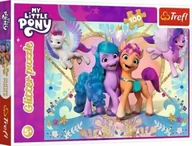 Puzzle - Puzzle 100 Glitter Błyszczące kucyki TREFL - My Little Pony - miniaturka - grafika 1