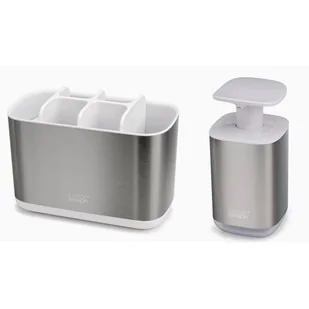 Joseph Joseph EasyStore Steel 70531 + Joseph Joseph Presto 70532 biały 70551 - Pojemniki łazienkowe - miniaturka - grafika 1