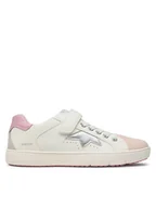 Buty dla dziewczynek - Geox Sneakersy J Silenex Girl J35DWA08554C0674 D Biały - miniaturka - grafika 1