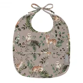 Śliniaki i fartuszki - Śliniak z kieszonką Animals Garden Light, BabySteps - miniaturka - grafika 1