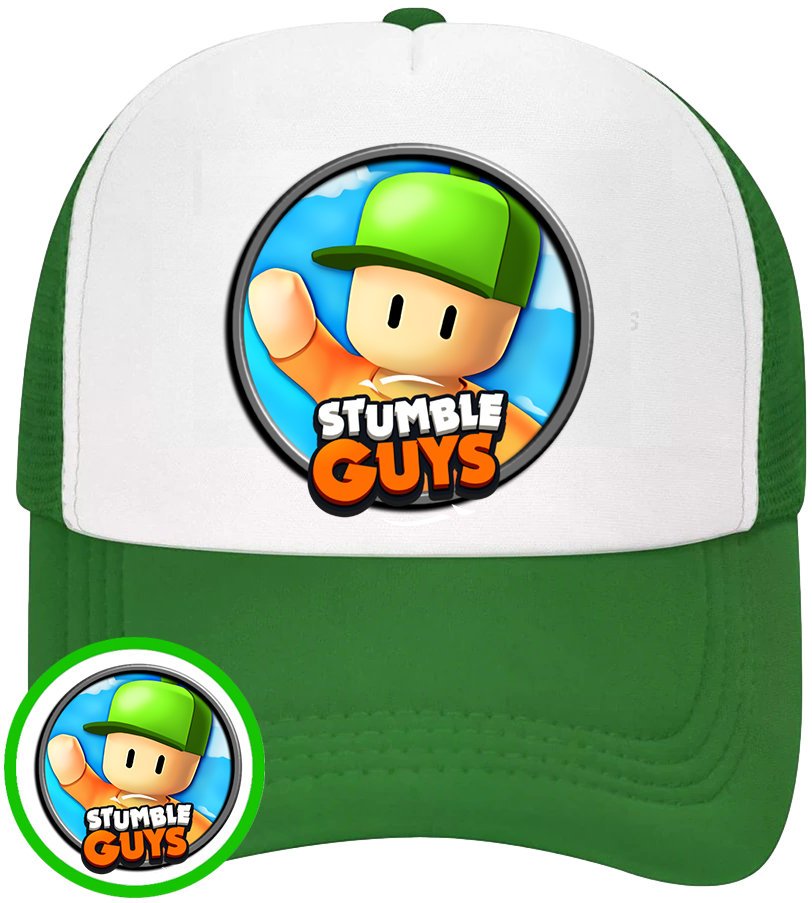 CZAPKA Z DASZKIEM STUMBLE GUYS DLA DZIECI SIATKA