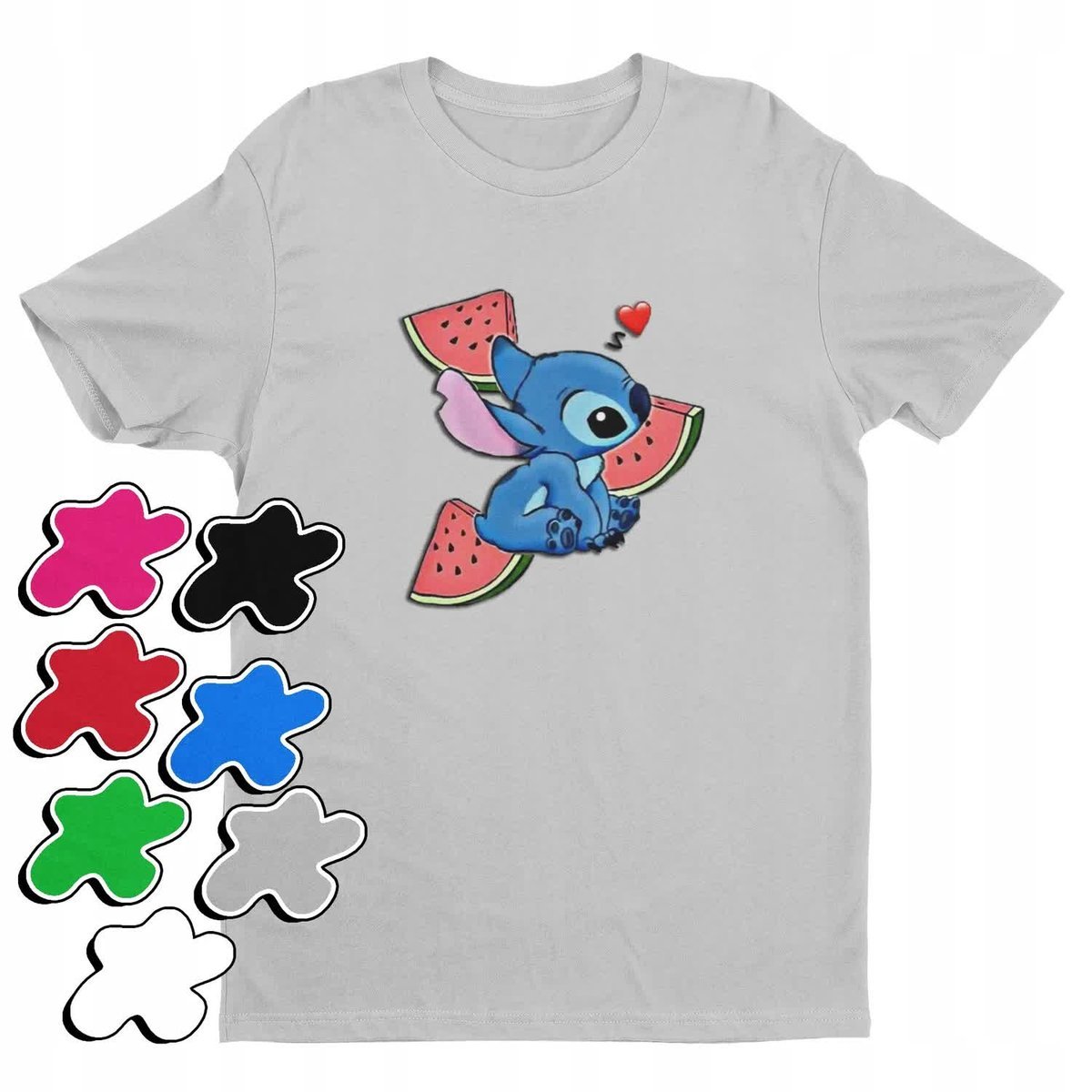 Koszulka T-Shirt Dziecięca Z Nadrukiem Duży Wybór Lilo Stitch -M 134-140