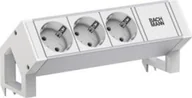 Gniazdka elektryczne - Bachmann BACHMANN DESK2 ALU WIT 3xCEE7/3 0,2m GST18 RAL9010 - miniaturka - grafika 1