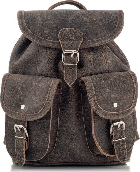 Belveder Beżowy Plecaczek Skórzany Damski Mini BR22