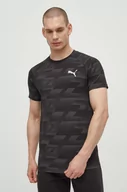 Koszulki męskie - Puma t-shirt treningowy Evostripe kolor czarny wzorzysty 678993 - miniaturka - grafika 1