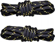 Akcesoria obuwnicze - CZARNO-ŻÓŁTE Sznurówki TREKKINGOWE 200 cm Okrągłe 5 mm SZNUROWADŁA HQ G9-68 - miniaturka - grafika 1