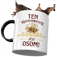 Kubki - Kubek Czarny Dla Konserwatora Jest Osom Prezent z Nadrukiem ze Zdjęciem + Opakowanie na prezent (wzór 01) - miniaturka - grafika 1