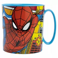 Kubki dla dzieci - SPIDERMAN kubek do mikrofali z uchem 350ml - miniaturka - grafika 1