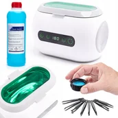 Myjki ultradźwiękowe - Myjka Wanna Ultradźwiękowa PS-06A 35W 600ml Płyn Do Myjek Koncentrat Tech Sonic 1L 8 Pęset - miniaturka - grafika 1