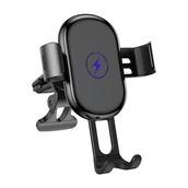 Uchwyty samochodowe do telefonów - Uchwyt samochodowy Rock grawitacyjny W31 QC 3.0 indukcyjny do kratki mocny - miniaturka - grafika 1
