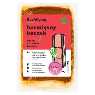Bezmięsny Mięsny Wegański Boczek 150g - Bezmięsny Mięsny - Produkty wegańskie i wegetariańskie - miniaturka - grafika 1