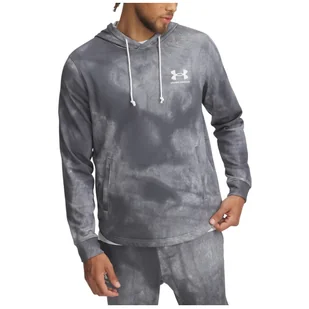 Męska bluza Under Armour Rival Terry AOP Hood Q1 Rozmiar: L / Kolor: szary - Bluzy sportowe męskie - miniaturka - grafika 1