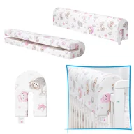 Zabezpieczenia dla dzieci - Ochraniacz do łóżeczka na barierkę - Ochraniacz piankowy i z bawełny 70 cm - miniaturka - grafika 1