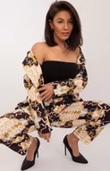 Dresy damskie - Elegancki komplet damski czarny DHJ-KMPL-17131.32X, Kolor czarny-wzór, Rozmiar S, ITALY MODA - Primodo.com - miniaturka - grafika 1