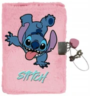 Szkolne artykuły papiernicze - Pamiętnik notes pluszowy A5 Paso Disney Lilo i Stitch DS24GW-3677 - miniaturka - grafika 1