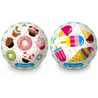 Piłki dla dzieci - Piłka kolorowa 23cm Lody i Donuty BRIMAREX 26041 BRX - miniaturka - grafika 1