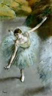 Plakaty - Galeria Plakatu, Plakat, Dancer In Green, Edgar Degas, 70x100 cm - miniaturka - grafika 1