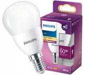 Żarówki LED - Philips Żarówka Led E14 7W 60W 2700K Ciepła Biała Kulka 806lm P48 - miniaturka - grafika 1