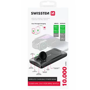 SWISSTEN Powerbank 10000 mAh USB-A USB-C ładowanie bezprzewodowe - Powerbanki - miniaturka - grafika 4