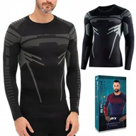 Koszulki męskie - Bluza męska TERMOAKTYWNA koszulka długi rękaw BRUBECK DRY - XL - miniaturka - grafika 1