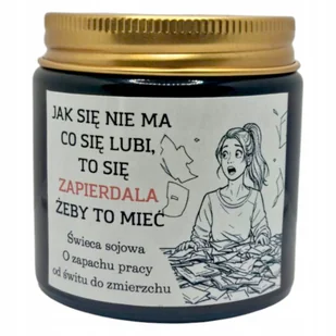 Ręcznie zalewana Świeca Sojowa PREZENT DLA PRZYJACIÓŁKI KOLEŻANKI ZNAJOMEJ - Świece - miniaturka - grafika 1