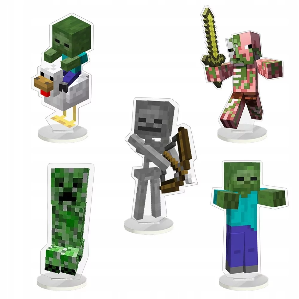 Zestaw Figurek Kolekcjonerskich Minecraft Zombie