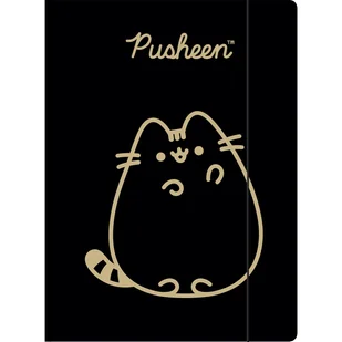 Teczka z gumką A4 300g. PUSHEEN GOLD Unipap - Teczki i skoroszyty - miniaturka - grafika 1