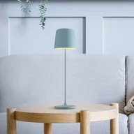 Lampy stojące - Brilliant Akumulatorowa lampa stołowa LED Kaami, ściemniana, jasnoniebieska - miniaturka - grafika 1