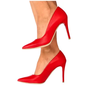 Eleganckie szpilki - TYMOTEO P1007 CZERWONE - Czółenka - miniaturka - grafika 12