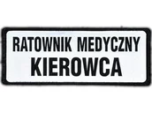 Odzież medyczna - Emblemat Ratownik Medyczny Kierowca Odblaskowy Na Rzepie 13 X 5 Cm Nowy - miniaturka - grafika 1