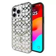 Etui i futerały do telefonów - Etui COACH Signature C Ombre MagSafe do Apple iPhone 15 Pro Max Przezroczysto-zielony - miniaturka - grafika 1