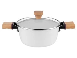 Garnek aluminiowy z powłoką ceramiczną Florina Aspen 20 cm 2,2 l biały - Garnki - miniaturka - grafika 1