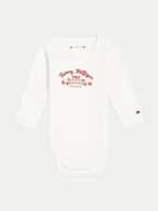 Body dla niemowląt - Tommy Hilfiger Body dziecięce KN0KN01896 Biały - miniaturka - grafika 1