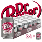 Napoje gazowane - DR PEPPER ZERO 330ml Puszka 24szt - miniaturka - grafika 1