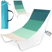 Leżaki ogrodowe - Leżak plażowy składany ogrodowy z torbą do przenoszenia - miniaturka - grafika 1