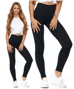Legginsy z Wysokim Stanem Kryjące Getry Klasyczne Miękkie Wygodne MORAJ 3XL - Legginsy - miniaturka - grafika 1