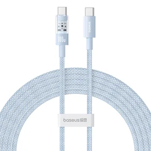 Kabel Baseus Gem Typ C-Typ C 100W 2m (niebieski) - Kable USB - miniaturka - grafika 1