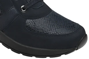 Trzewiki Botki WALDLÄUFER 939H81 300 194-Notte H H-Clara-Soft Granatowe - Botki damskie - miniaturka - grafika 6