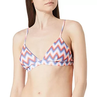 Koszulki i topy damskie - Hurley Damski top bikini W Playa Adj Tri Surf Top czerwony/niebieski m CW7967 - grafika 1