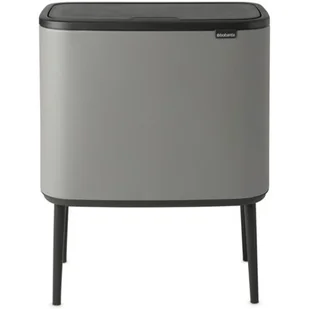 Brabantia Kosz na śmieci Bo Touch Bin 11 l + 23 l mineral concrete grey 127243 - Kosze na śmieci - miniaturka - grafika 1