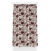 Zasłony - Gotowa zasłona Bordowe kwiaty do sypialni 150x230, Fabricsy - miniaturka - grafika 1