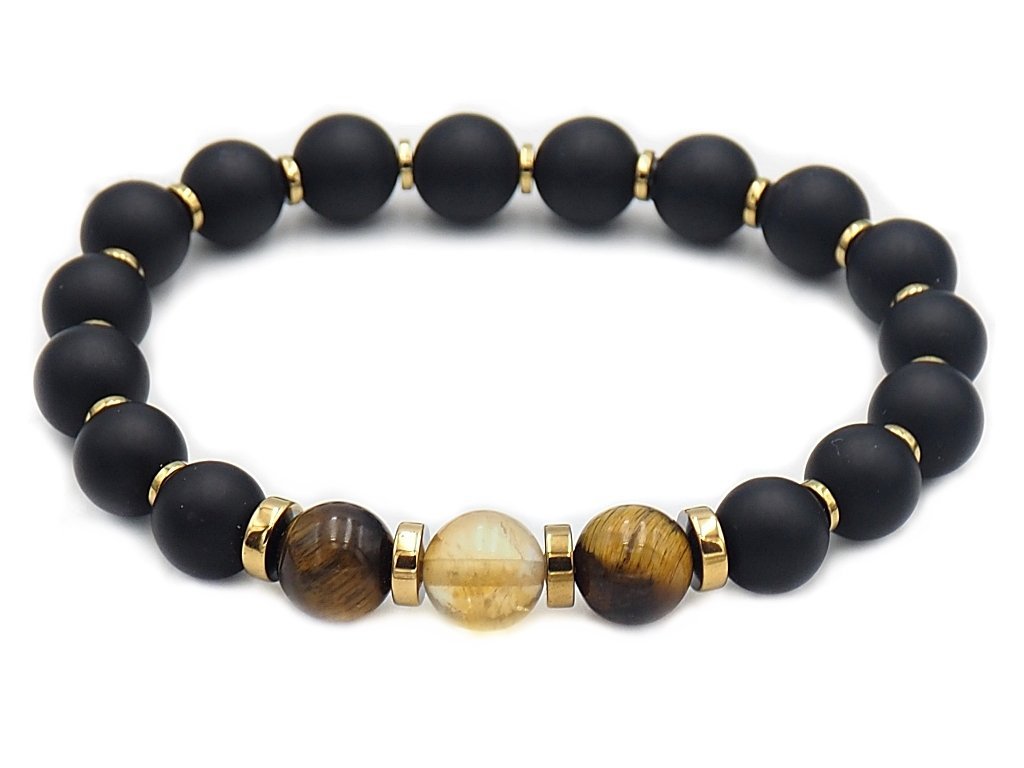 Bransoletka kamienie naturalne znak zodiaku - Lew