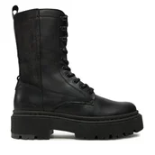Botki damskie - Botki G-Star Raw Kafey Pfm Boot High W D26647 Czarny - miniaturka - grafika 1