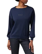 Bluzy damskie - Mexx Damska bluza z okrągłym dekoltem, granatowy, L - miniaturka - grafika 1