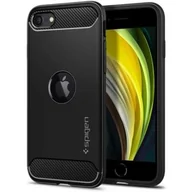 Etui i futerały do telefonów - Spigen Etui Rugged Armor iPhone SE 2020 czarne 8809685628996 - miniaturka - grafika 1
